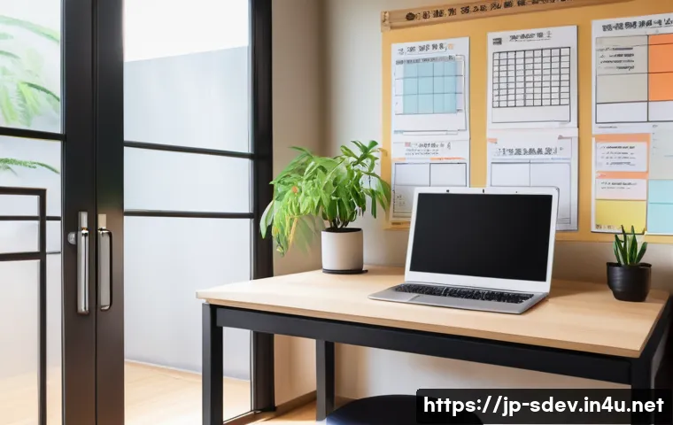 지속가능발전 자격 취득을 위한 준비 과정 - A modern Japanese study room with a neat &ldquo;study zone&rdquo; featuring a clean desk, ergonomic chair, soft ...